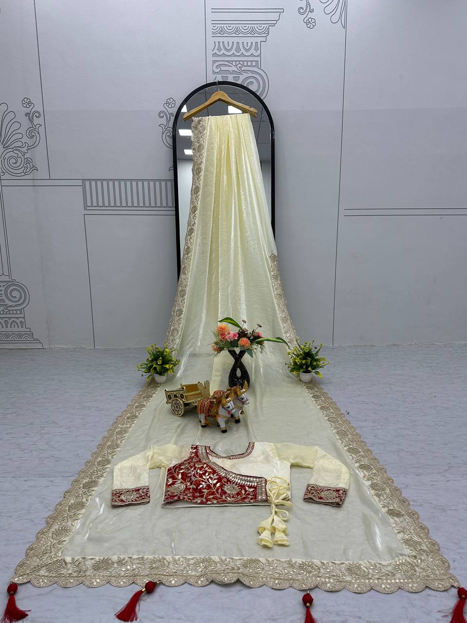 "Festival saree & fancy blause | Krushi Life Style "