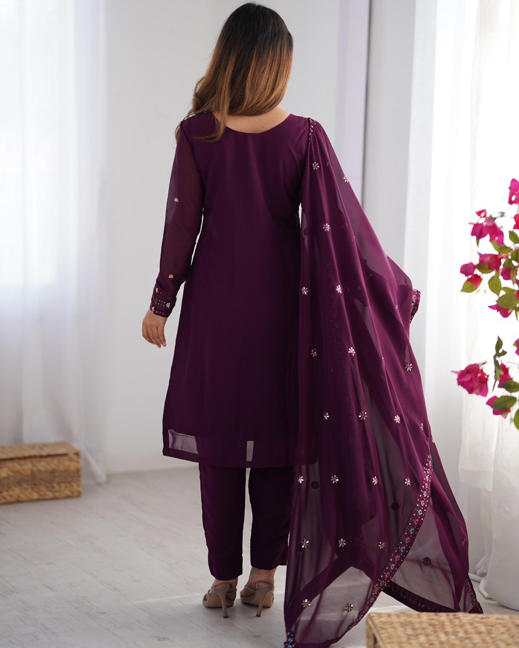Luxury Embroidered Formal Suit – Festive Collection | Krushi Life Style