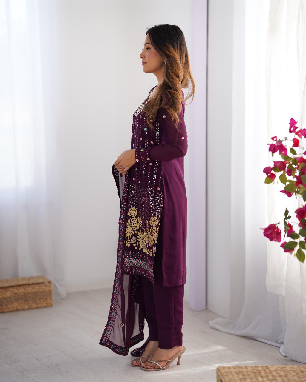 Luxury Embroidered Formal Suit – Festive Collection | Krushi Life Style