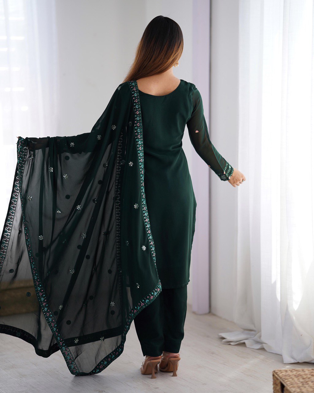 Luxury Embroidered Formal Suit – Festive Collection | Krushi Life Style