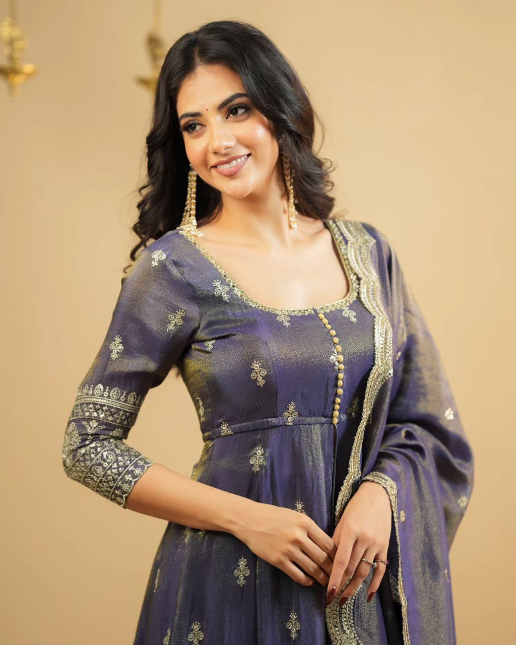 Suit with Lehngha and Dupatta