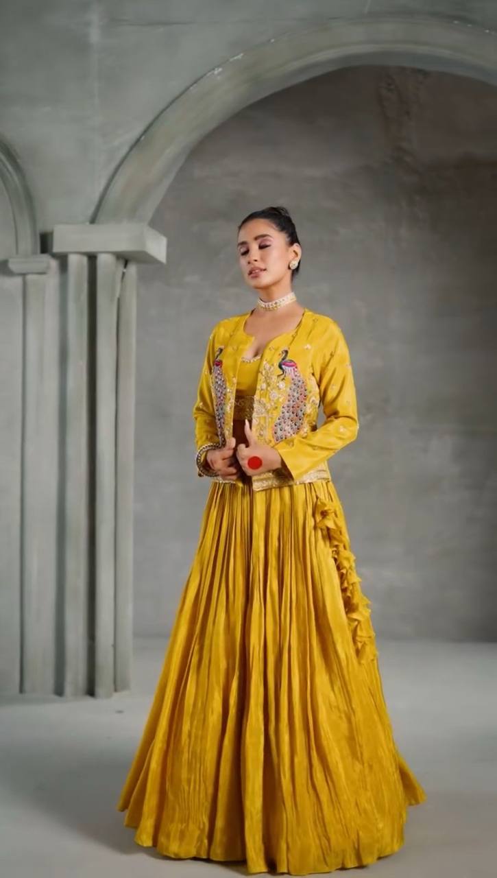 "Festival Special Crop Top with Jacket | Krushi Life Style "