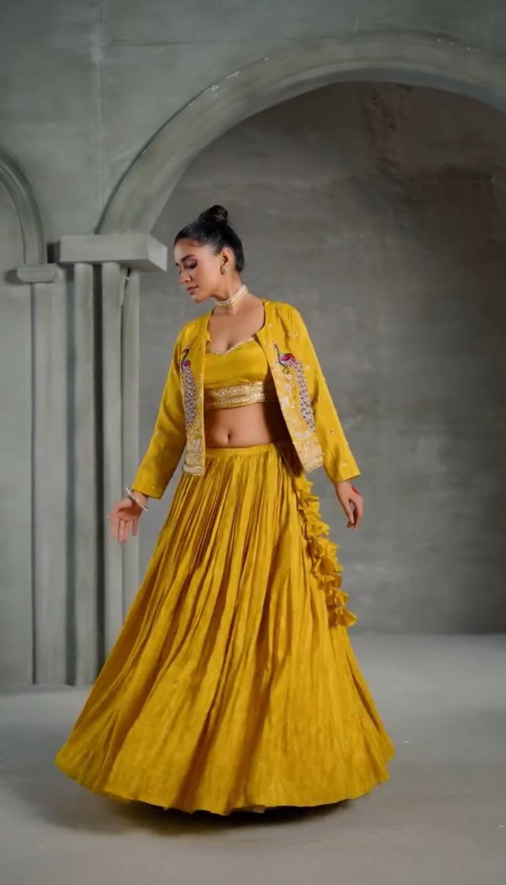 "Festival Special Crop Top with Jacket | Krushi Life Style "