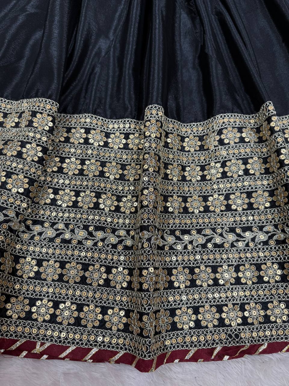"Elegant Duo: Traditional Anarkali Dresses in Ivory and Black | KRUSHI LIFE STYLR