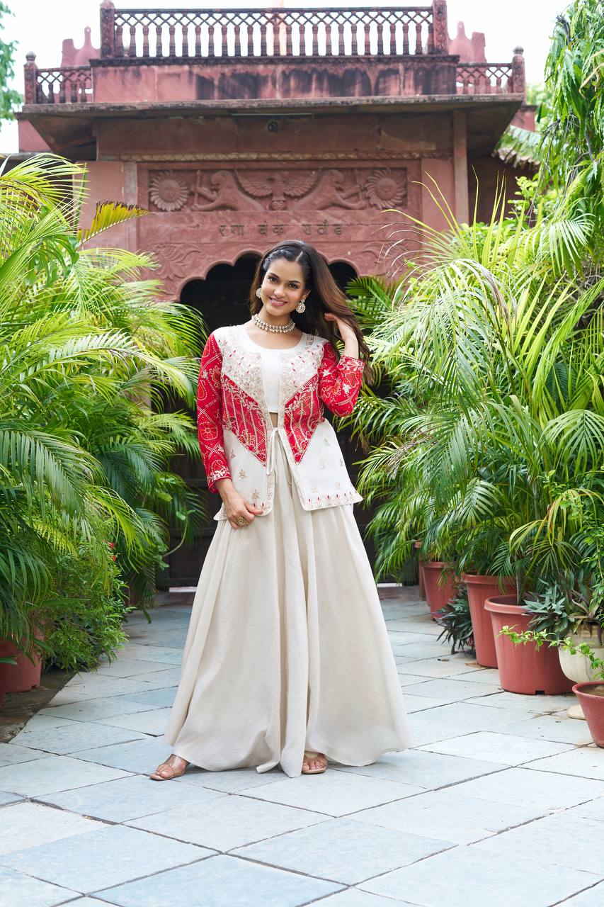 "New Festival badhrej koti & Plazza With choli | Krushi Life Style "
