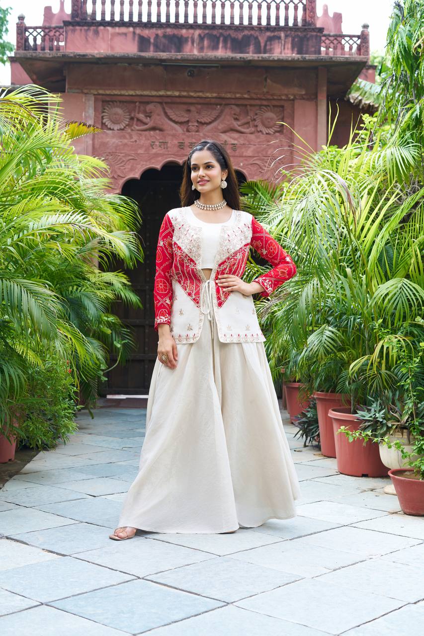 "New Festival badhrej koti & Plazza With choli | Krushi Life Style "