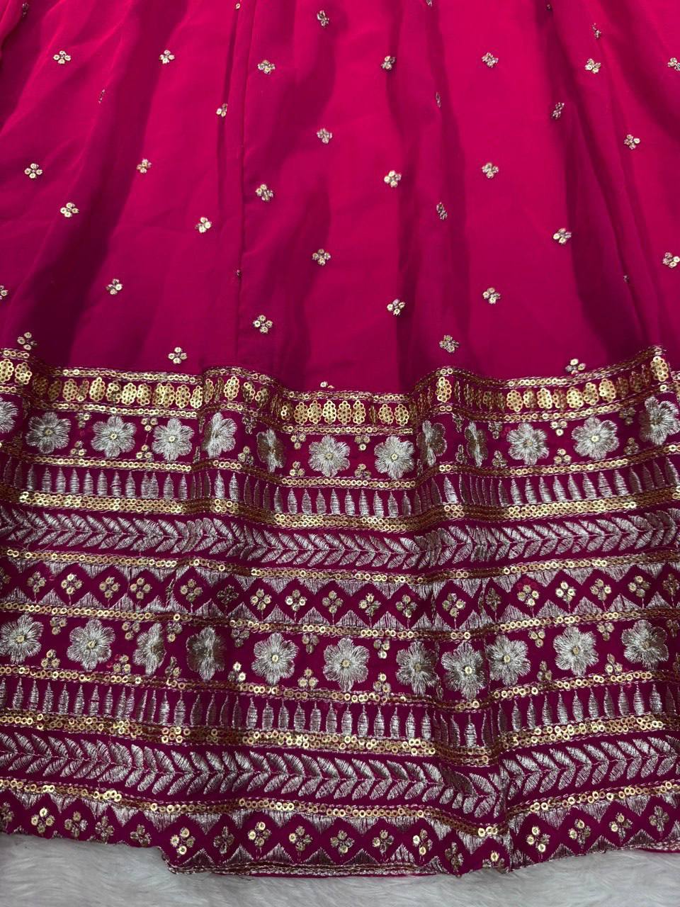 "Magenta Anarkali Suit with Embroidered Dupatta – Festive Ethnic Wear"