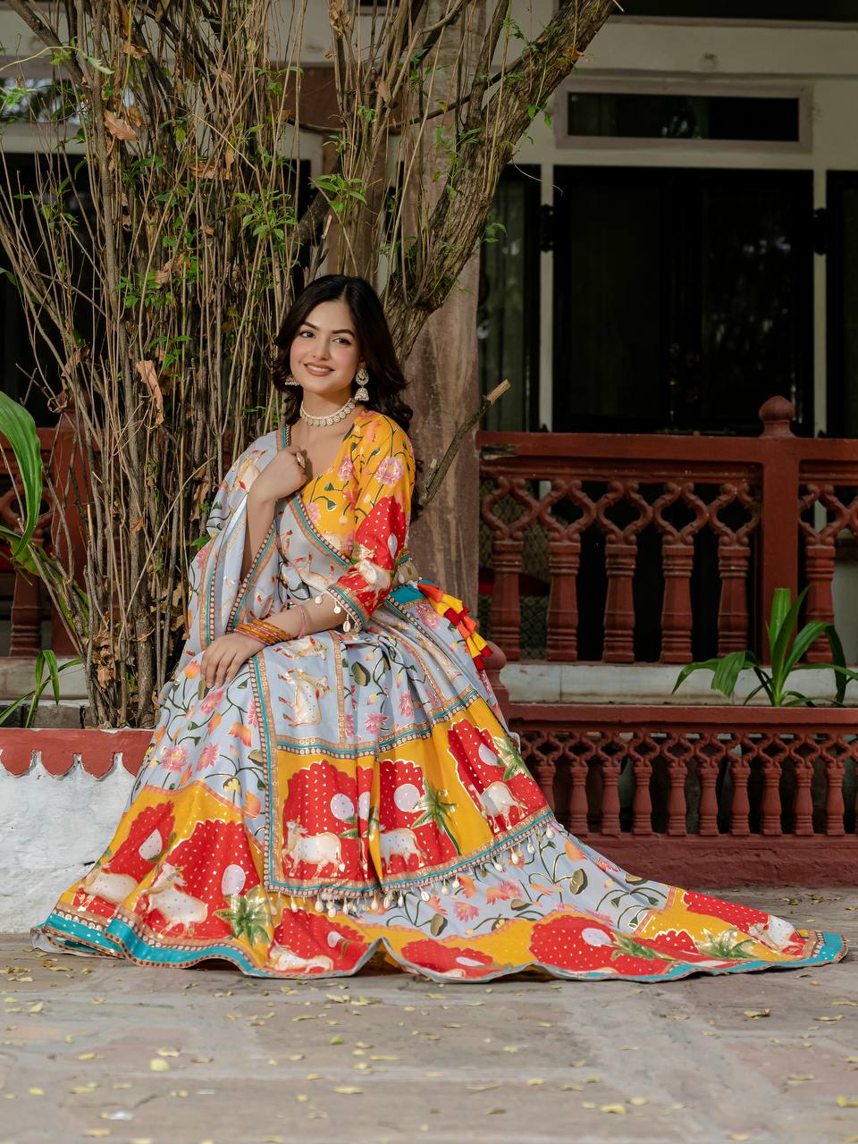 EXCLUSIVE LEHENGA, BLOUSE & DUPATTA SET | KRUSHI LIFE STYLE