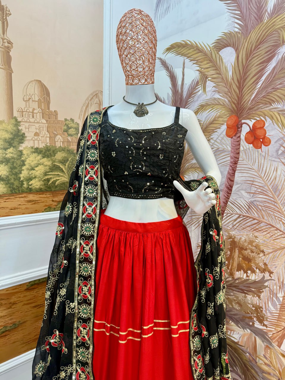 EXCLUSIVE REAL MODELING LEHENGA, BLOUSE & DUPATTA SET