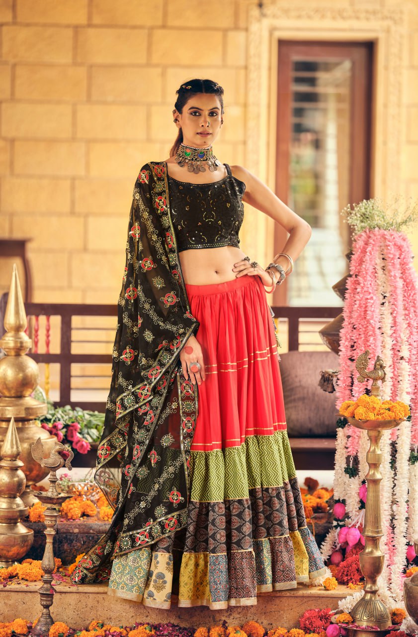 EXCLUSIVE REAL MODELING LEHENGA, BLOUSE & DUPATTA SET