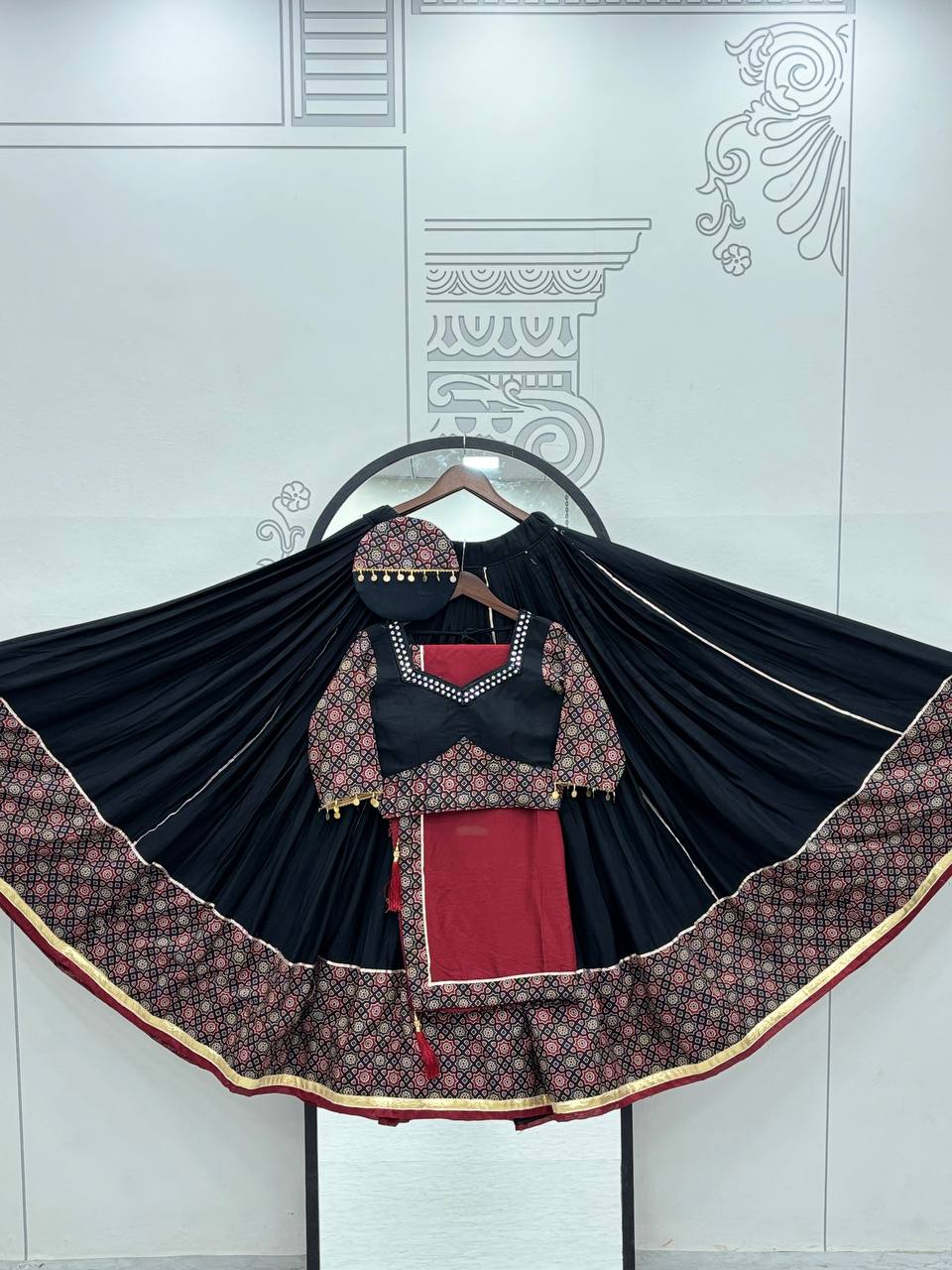 "Navratri Special Gamathi Work Lehenga choli | Krushi Life Style"