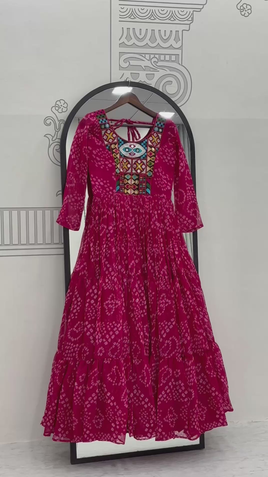 Navratri Special Gamathi Work Gown | Krushi Life Style