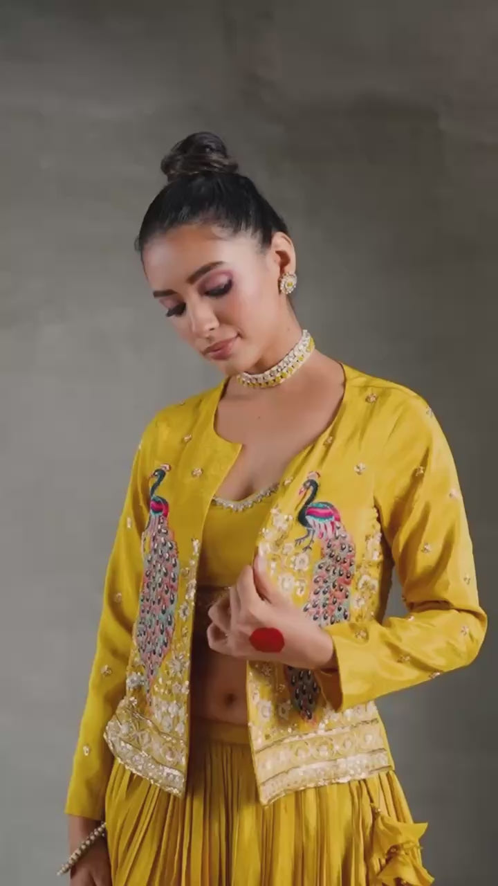 "Festival Special Crop Top with Jacket | Krushi Life Style "