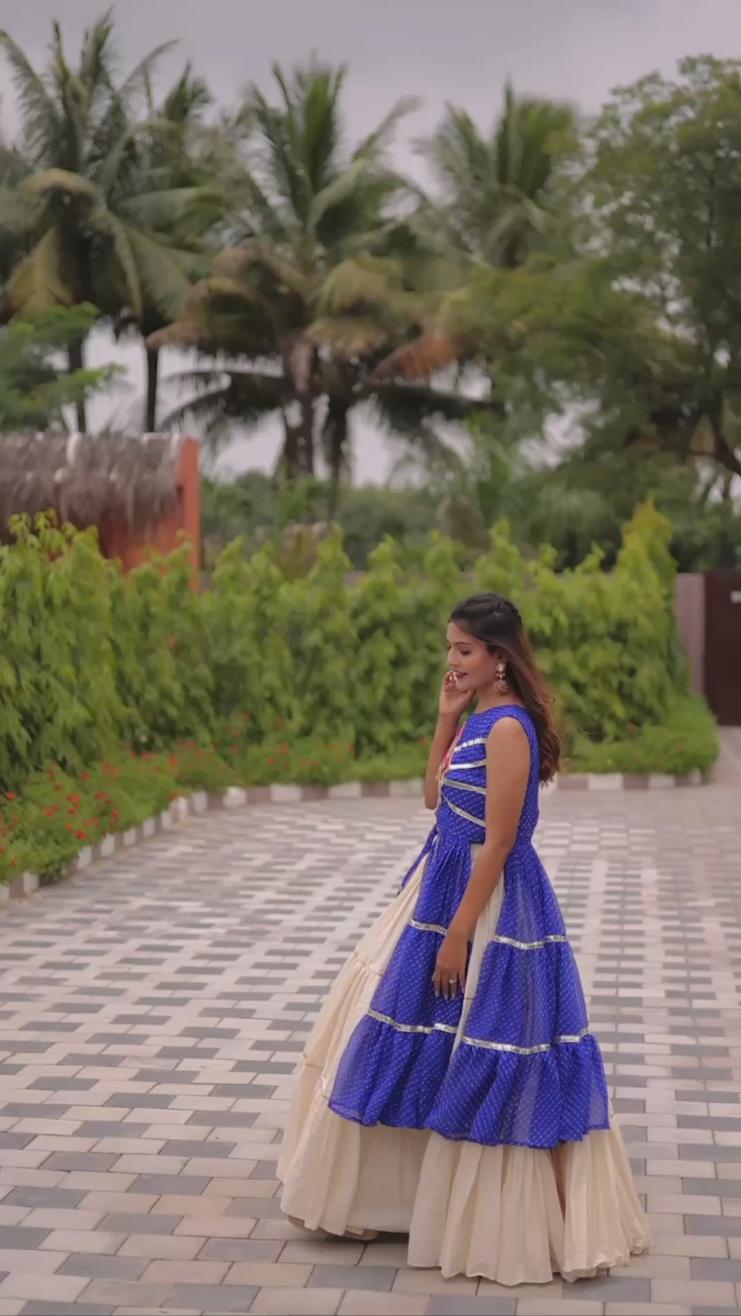 Navratri Special Gamathi Work Lehenga choli | Krushi Life Style