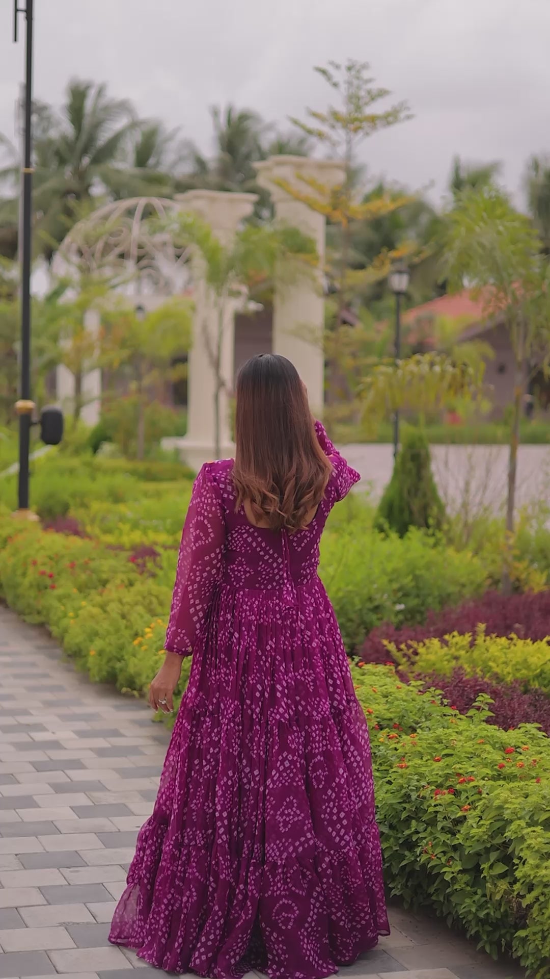 "Launching Navratri Special Gamathi Work Gown | Krushi Life Style "