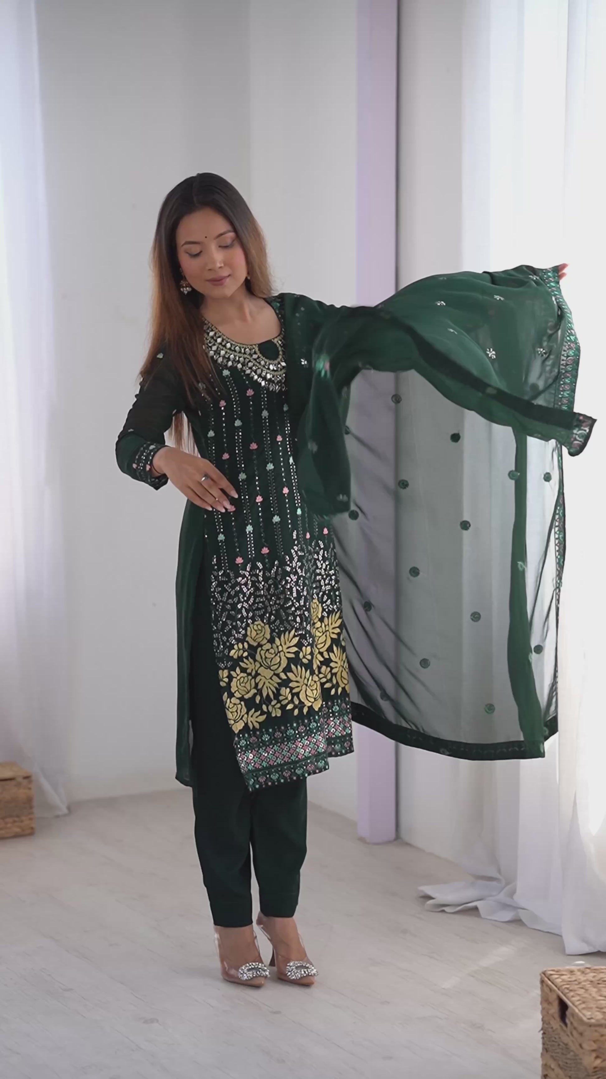 Luxury Embroidered Formal Suit – Festive Collection | Krushi Life Style