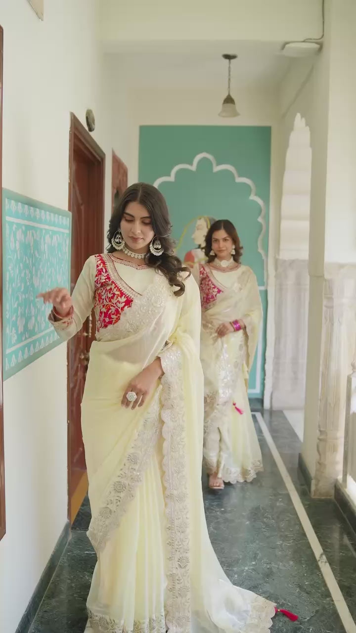 "Festival saree & fancy blause | Krushi Life Style "