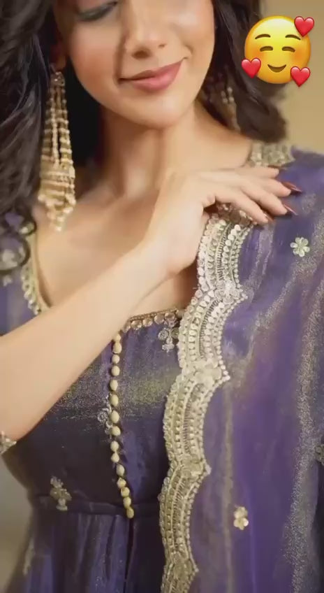 Suit with Lehngha and Dupatta
