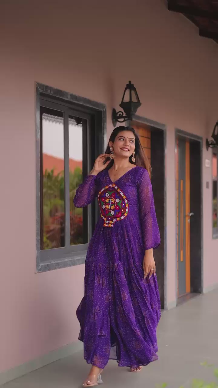 "New garba style gawn | Krushi Life style"