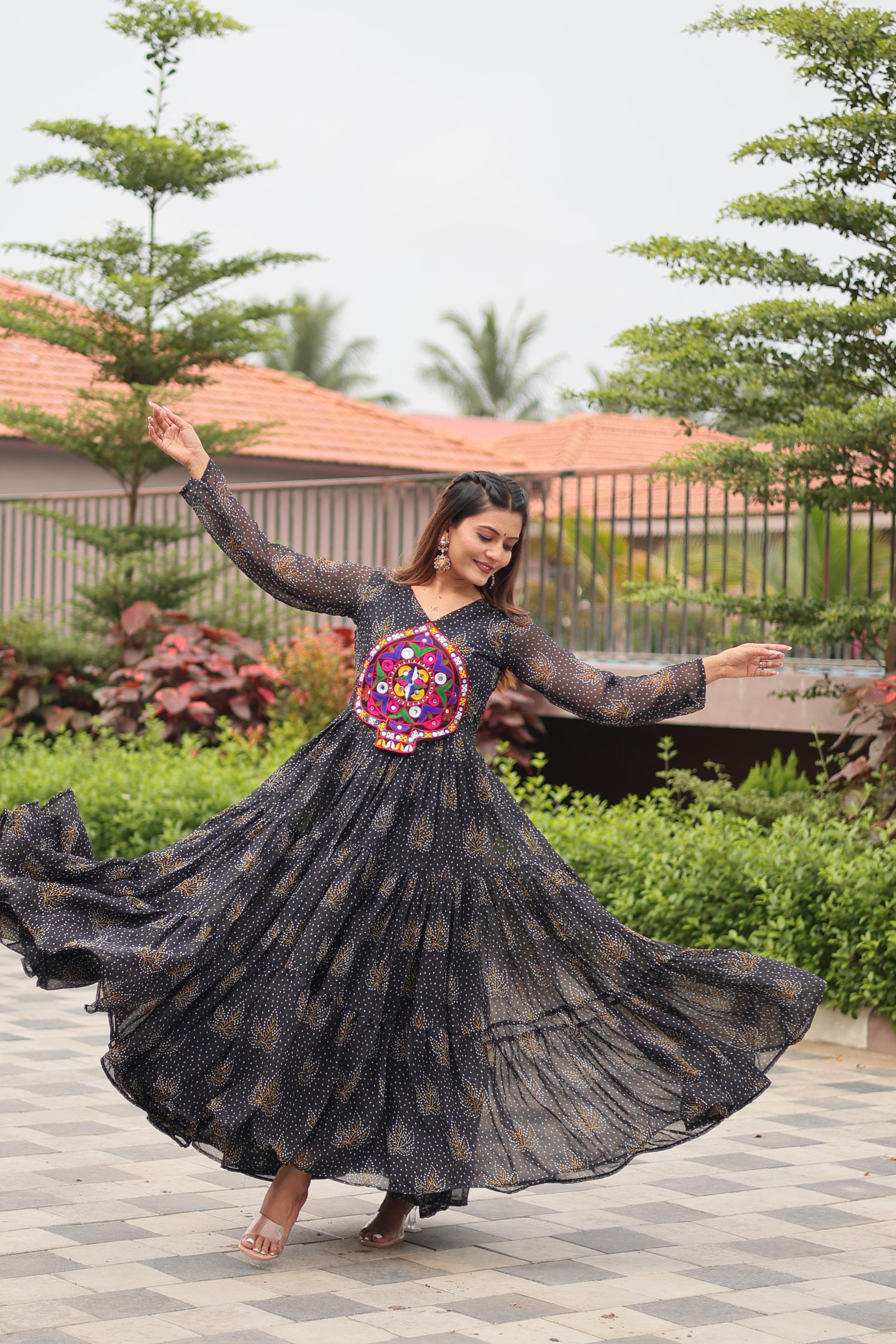 "New garba style gawn | Krushi Life style"