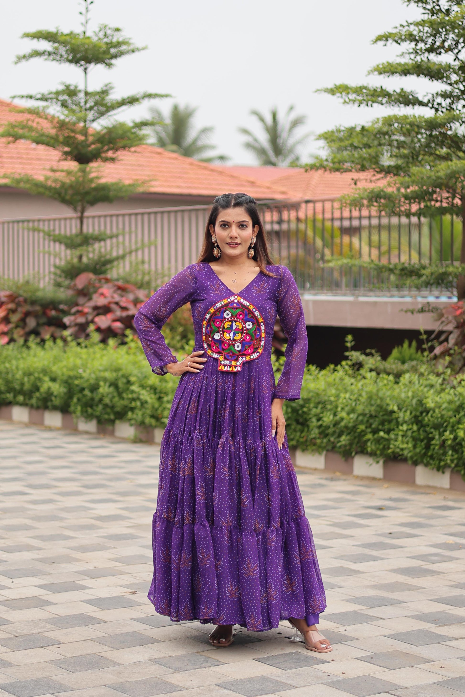 "New garba style gawn | Krushi Life style"