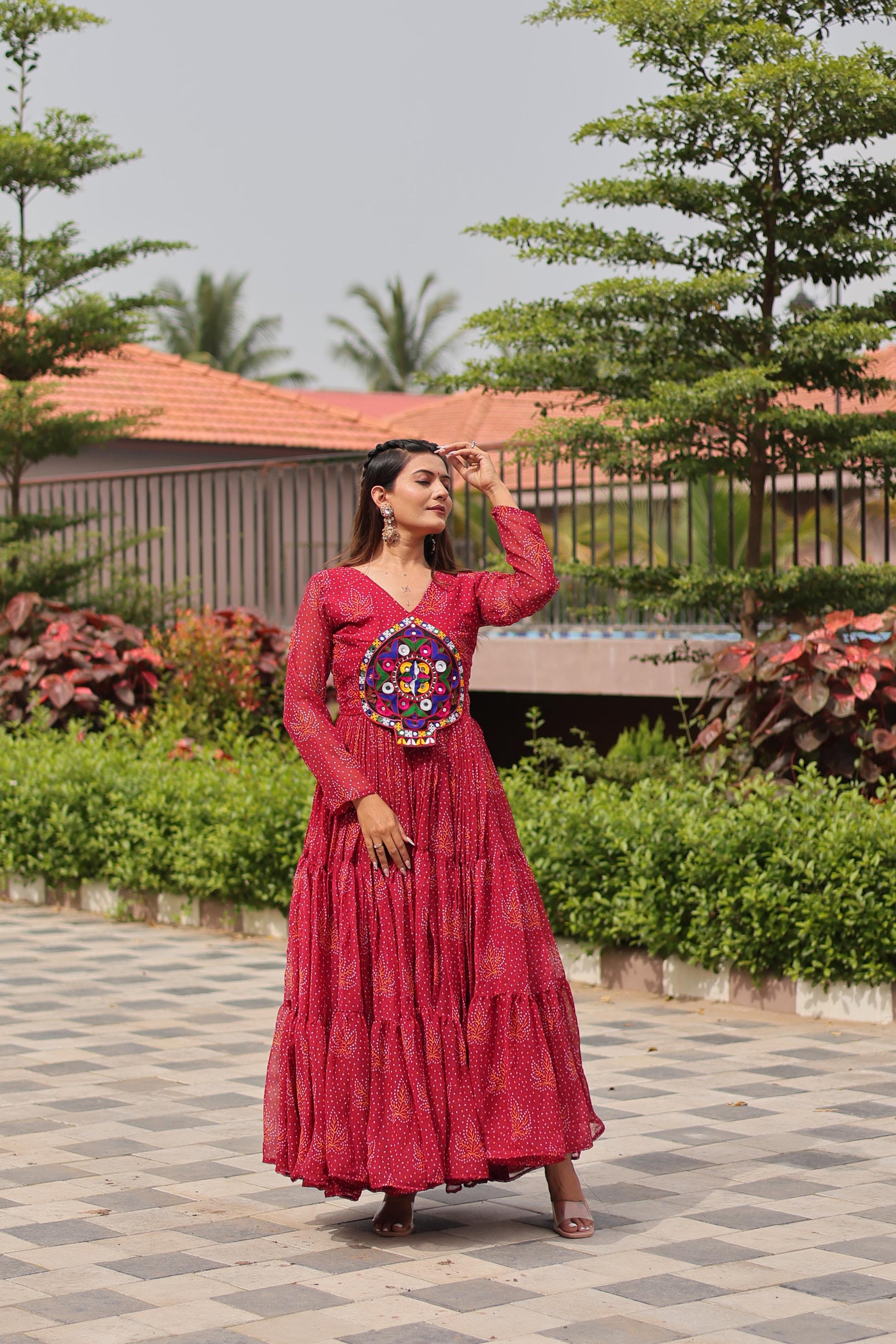 "New garba style gawn | Krushi Life style"