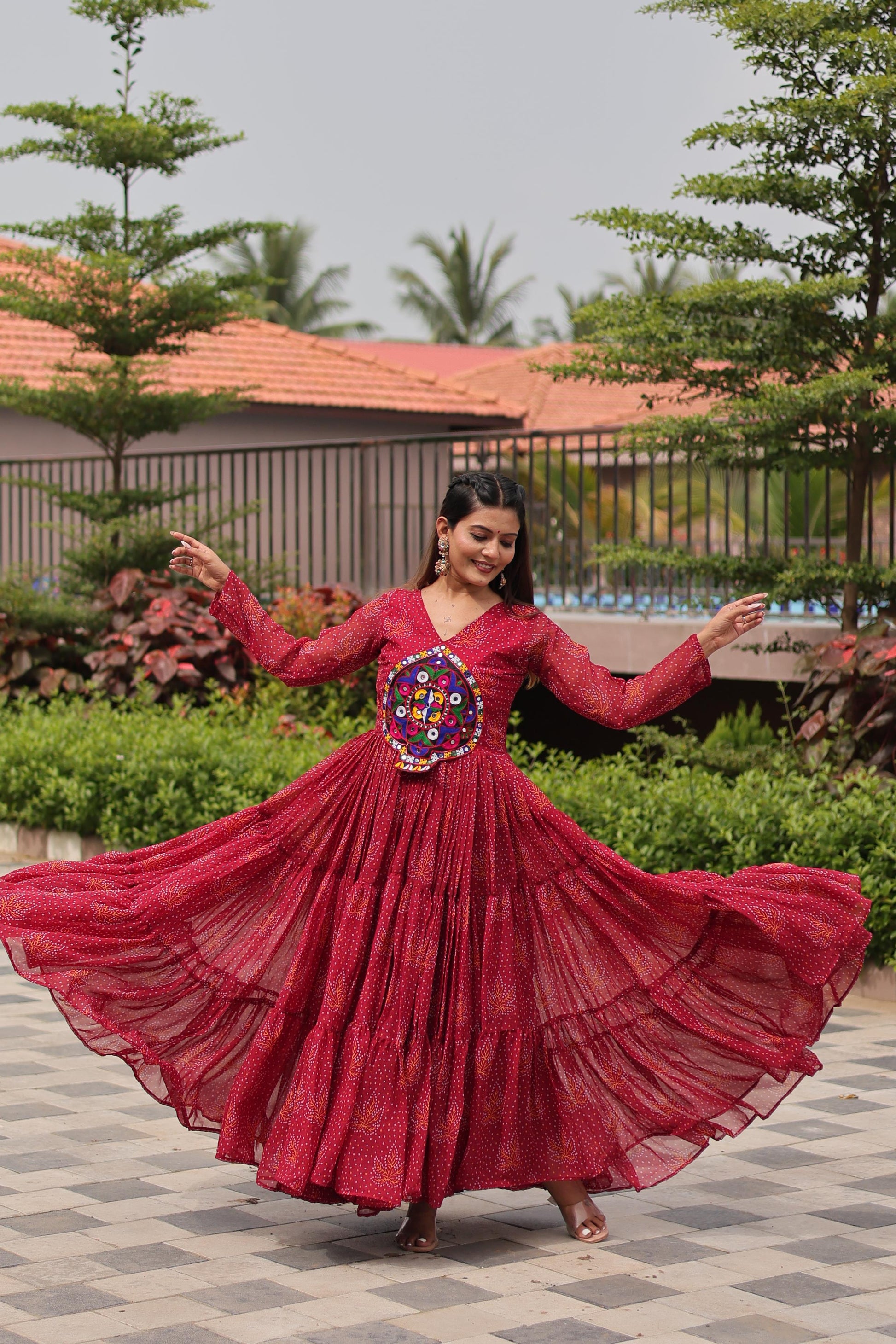 "New garba style gawn | Krushi Life style"