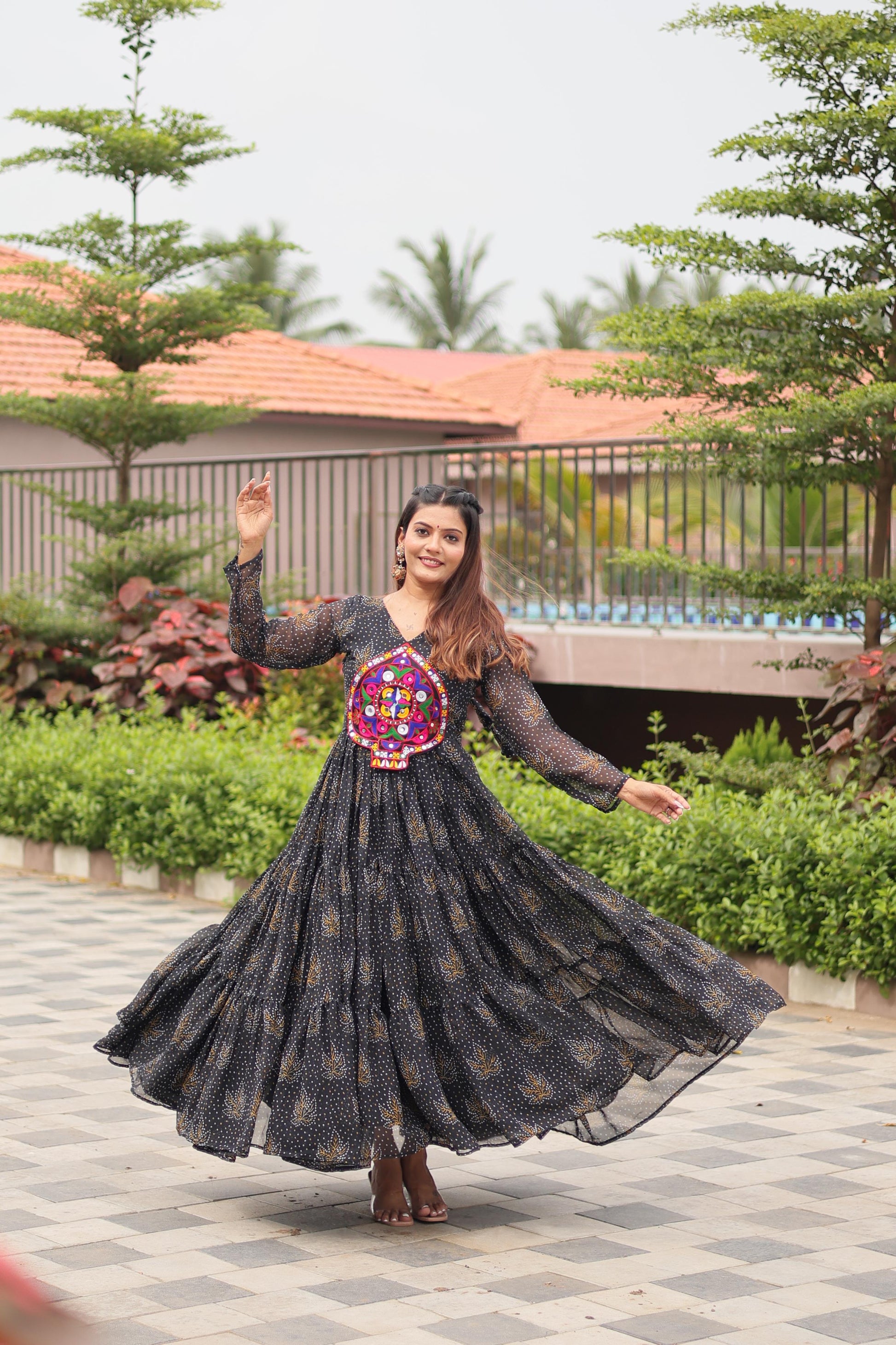 "New garba style gawn | Krushi Life style"
