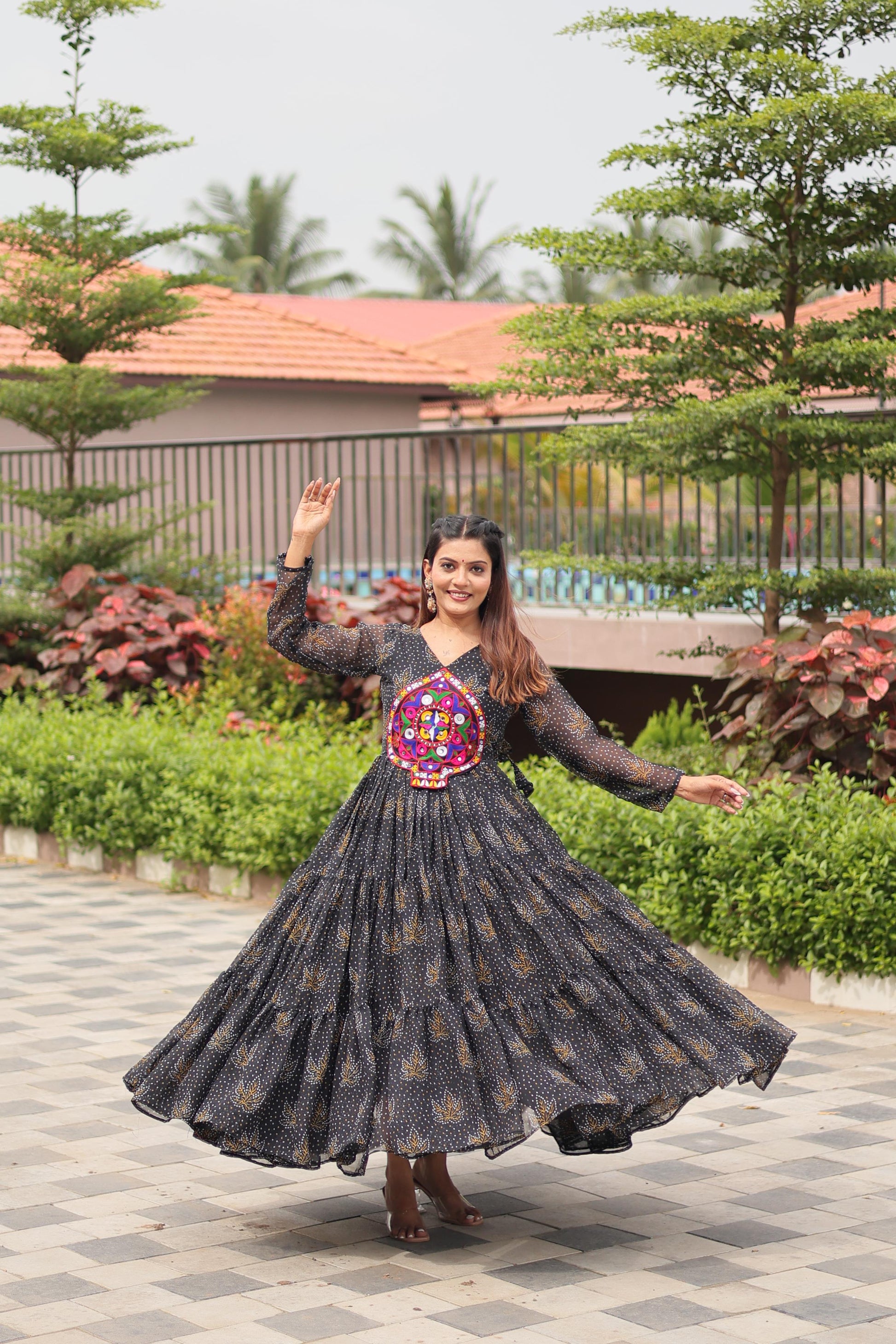 "New garba style gawn | Krushi Life style"
