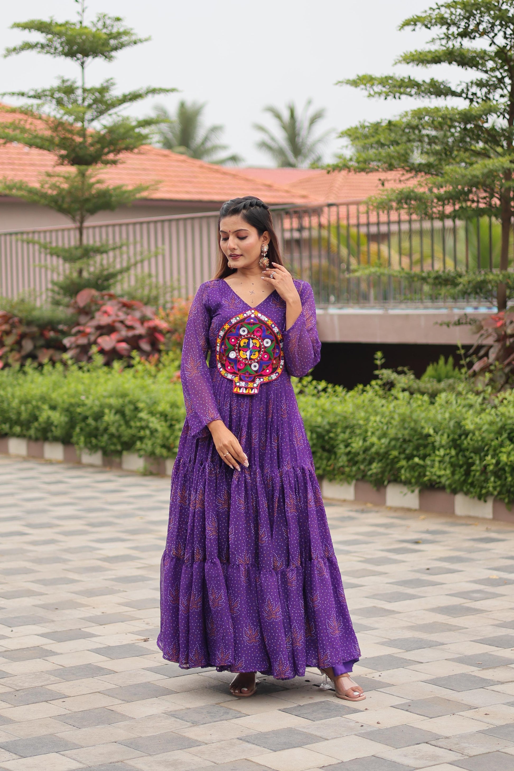 "New garba style gawn | Krushi Life style"