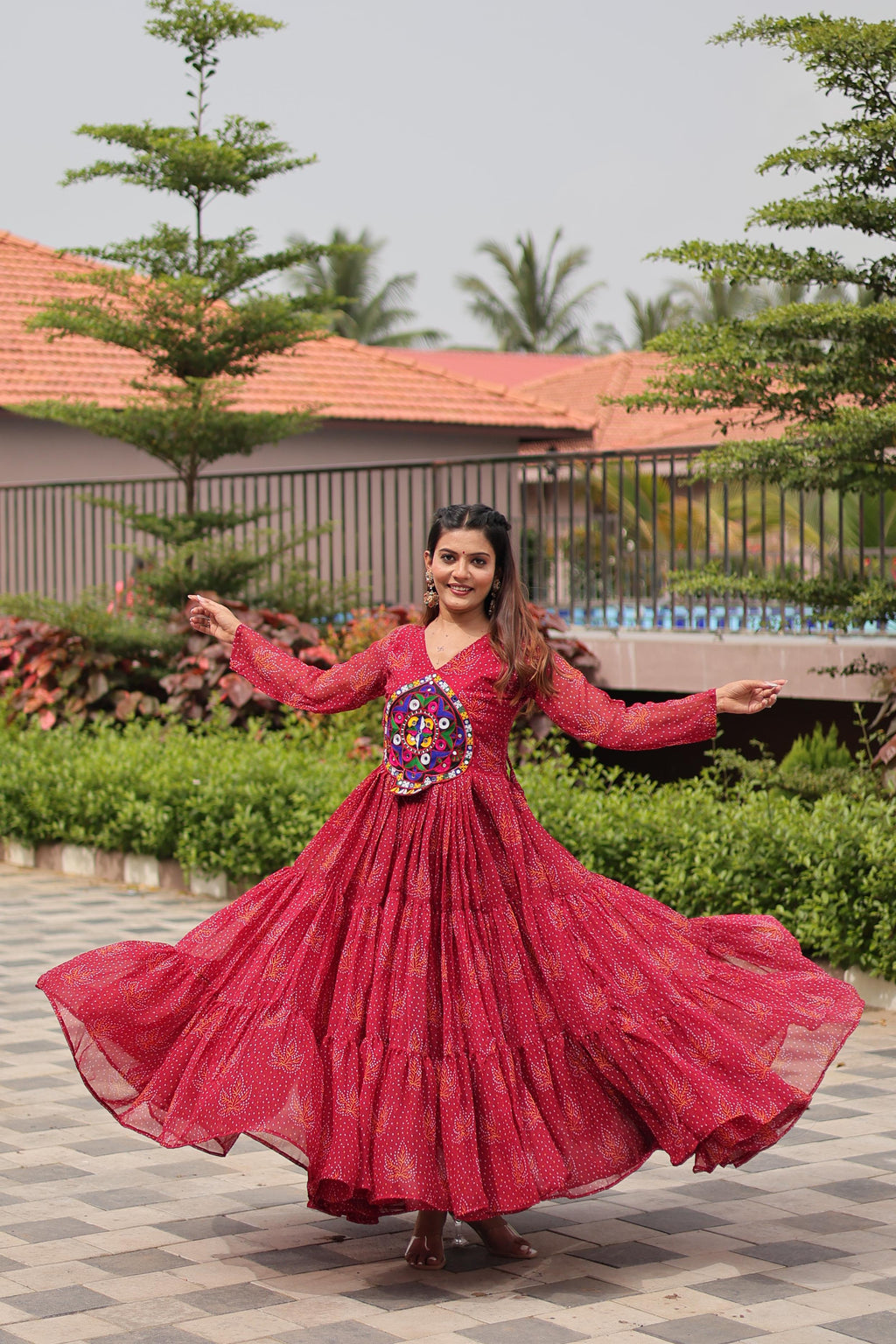 "New garba style gawn | Krushi Life style"