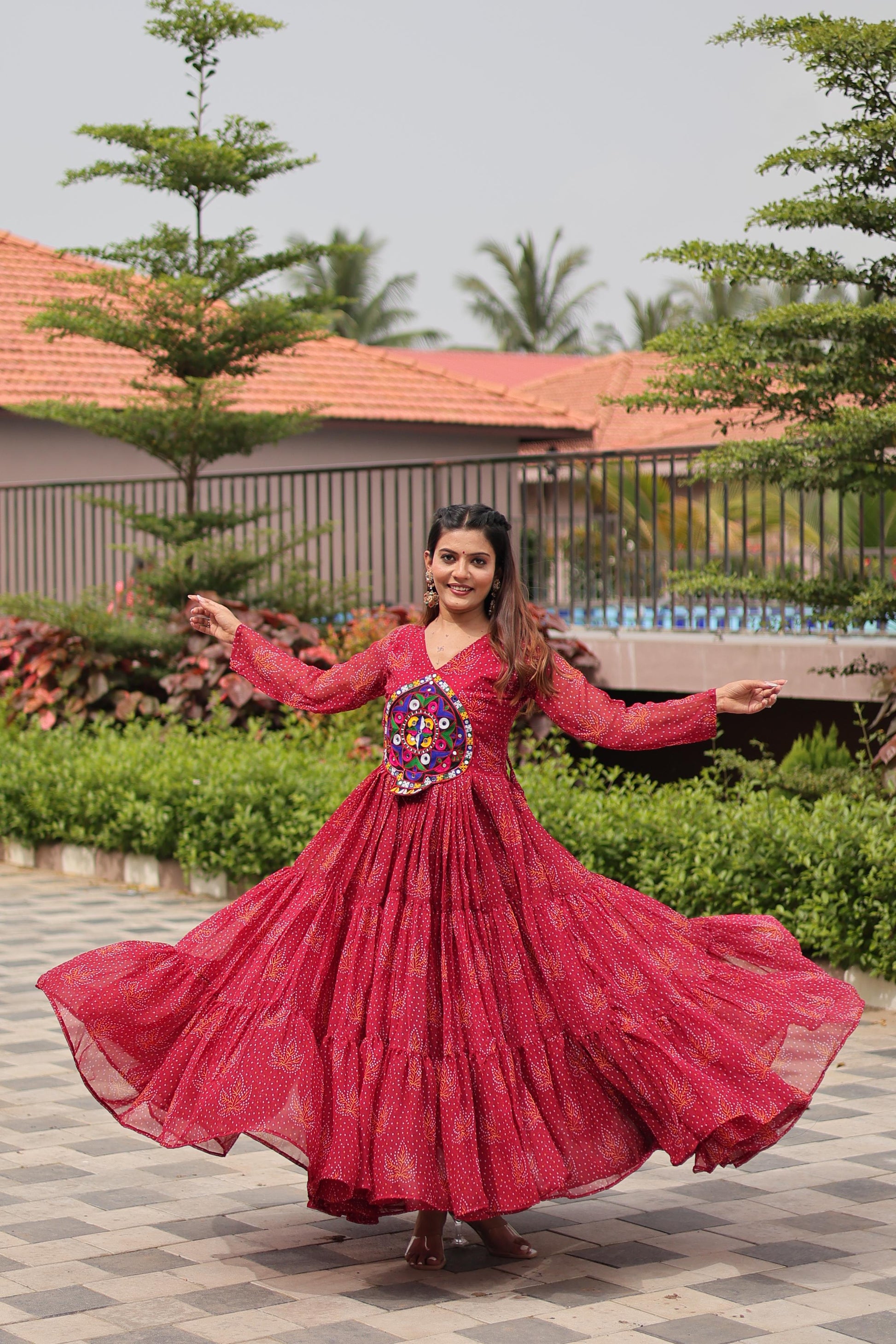 "New garba style gawn | Krushi Life style"