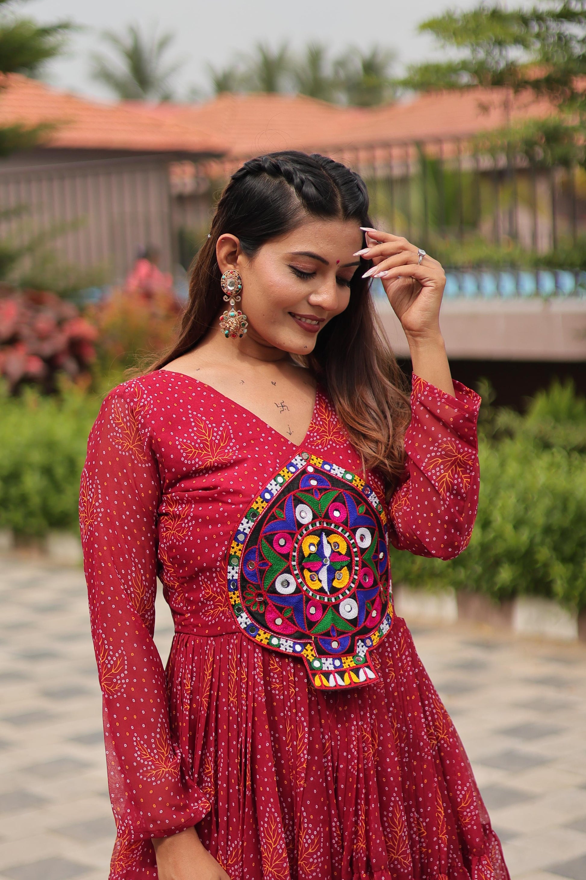 "New garba style gawn | Krushi Life style"